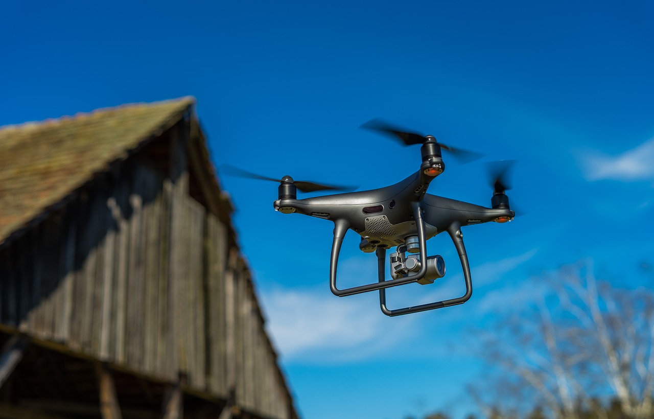 Drone Flying at Abandoned Building