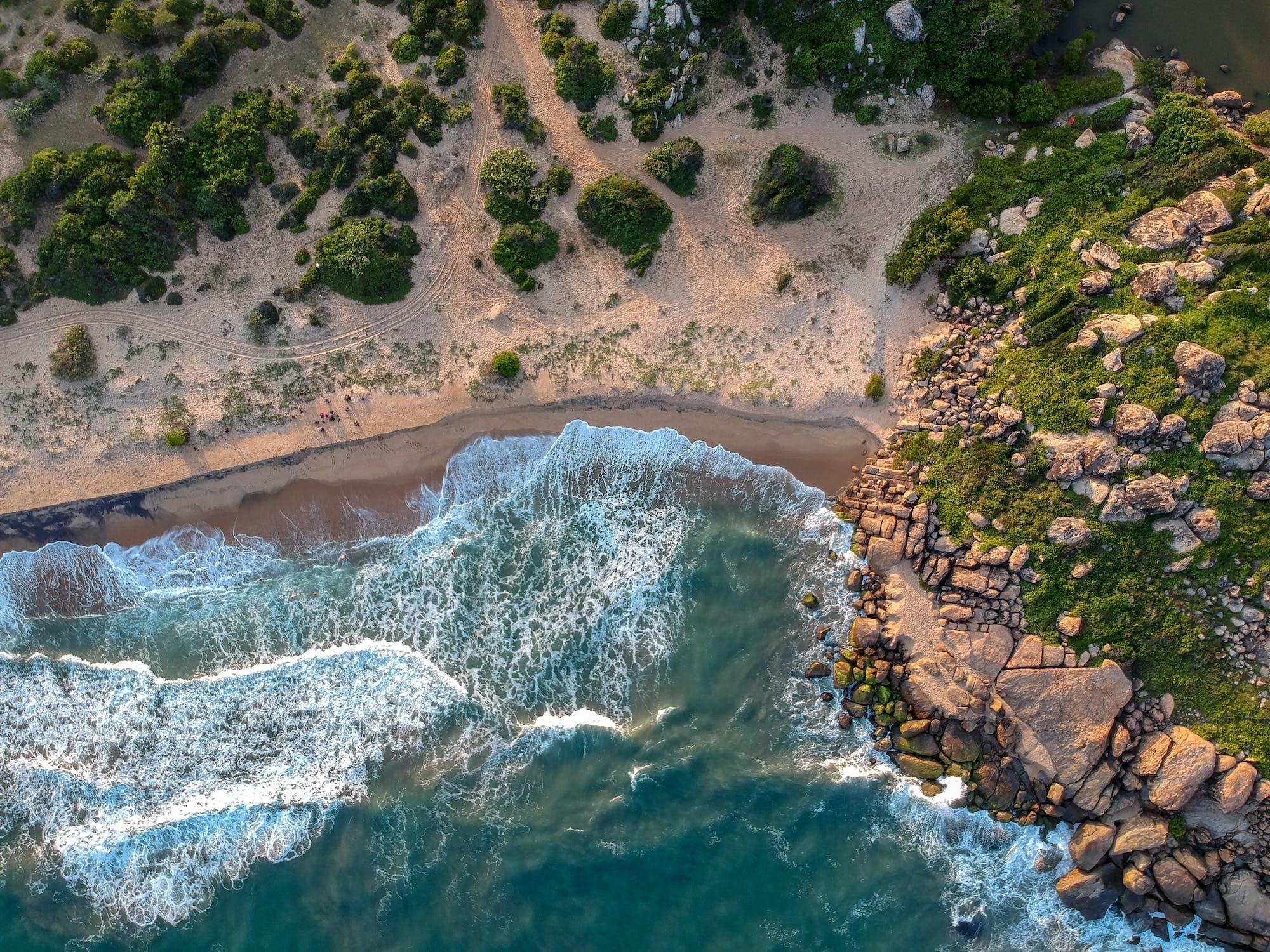 Drone Flying at Beach